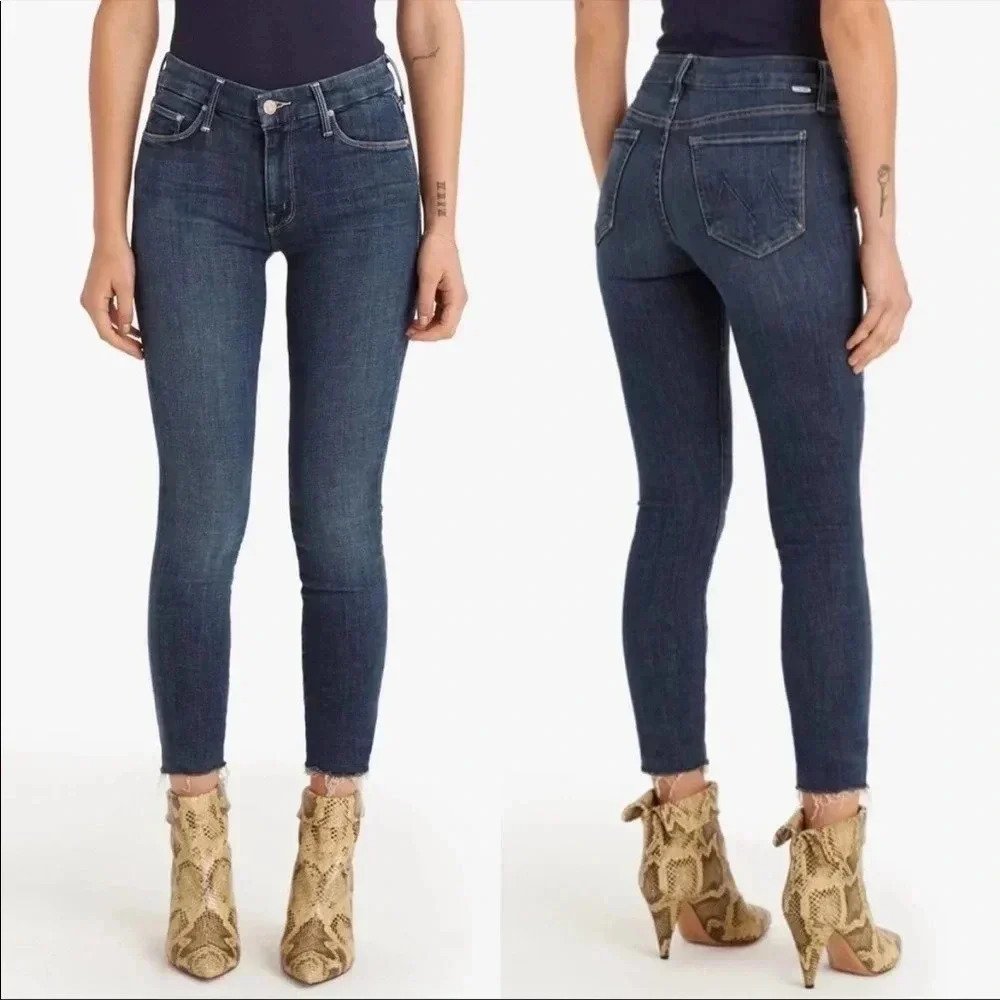 Mother the looker ankle fray in girl crush